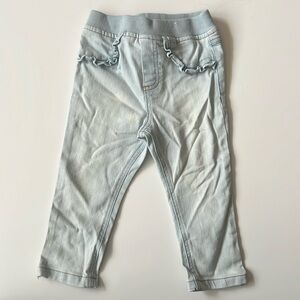 Garanimals 24M girls light blue jeans, straight leg